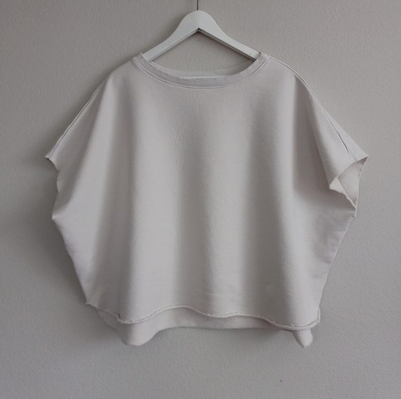 Frank & Eileen Olive Original Capelet Triple Fleece Ivory OS - Picture 4 of 16